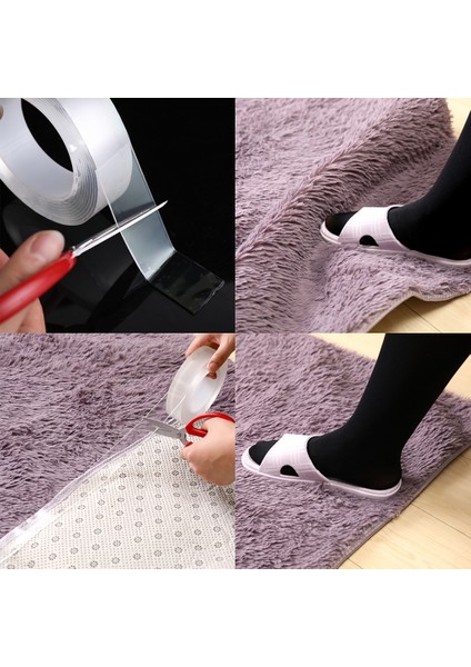 Tekrar Kullanılabilir Traceless Çıkarılabilir Şeffaf 1 Metre (Yurt Dışından)
