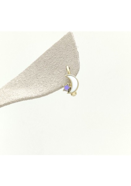 Ay Yıldız Çocuk Küpe Altın – KP00835