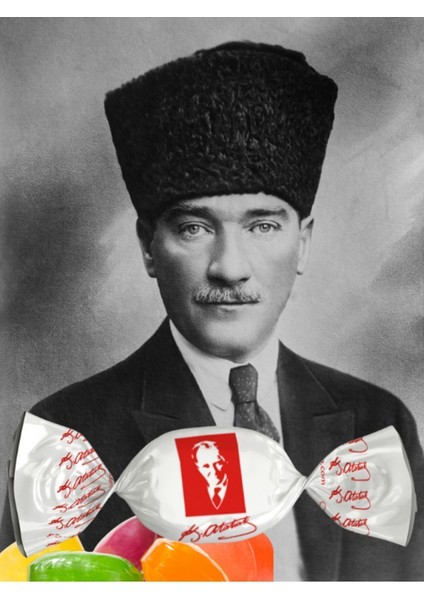 Atatürk Resimli Hediyelik Ikramlık Şekerlemeler