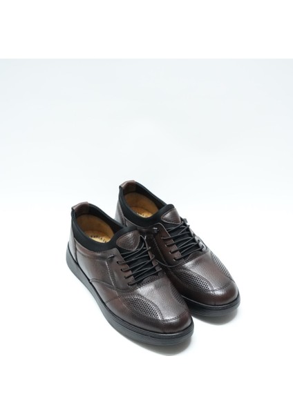 Fast Brand Cilt Deri Günlük Erkek Ayakkabı, Koyu Kahve (Ladik)