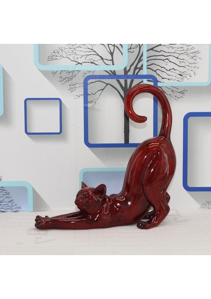 Heykelcik Heykelcik Ev Dekorasyon Partisi Oturma Odası Dekor Için Kırmızı (Yurt Dışından) fiyatları