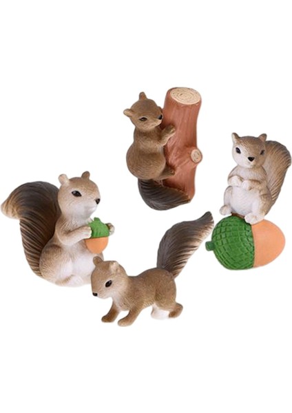 Minyatür Sincap Figürü Süsleme El Sanatları Düzenleme B Için 4 (Yurt Dışından) fırsatları