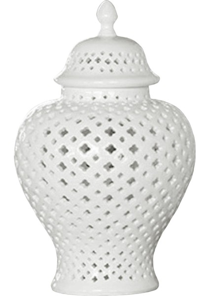 Geleneksel Seramik Vazo Organizatör Saklama Çiçek Tutucu Masa Centerpieces H 27.5cm Ağız 7.2cm (Yurt Dışından)