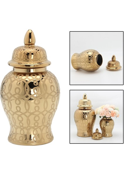 Kapaklı Modern Seramik Zencefil Kavanoz Depolama Kavanoz Centerpiece 31X15 cm (Yurt Dışından) modelleri