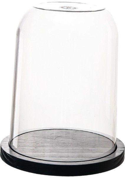 Çan Kavanoz Kapağı Figürler Çiçekler Dekoratif Kılıf Şeffaf Cloche Kubbe Ekran 23CMX28.4CM (Yurt Dışından) modelleri