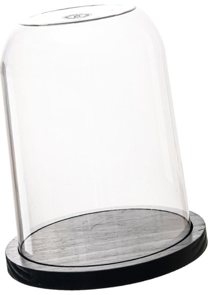 Çan Kavanoz Kapağı Figürler Çiçekler Dekoratif Kılıf Şeffaf Cloche Kubbe Ekran 23CMX28.4CM (Yurt Dışından) fırsatları