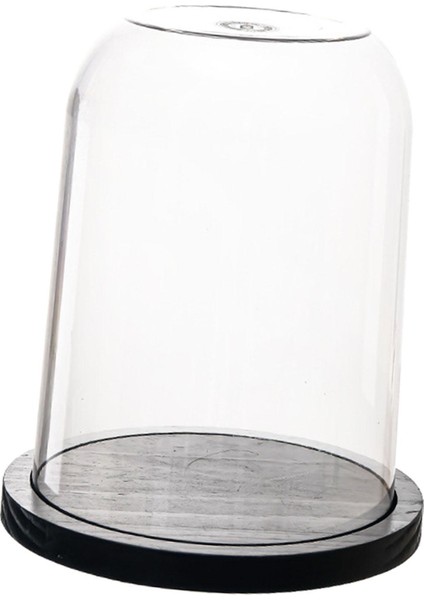 Çan Kavanoz Kapağı Figürler Çiçekler Dekoratif Kılıf Şeffaf Cloche Kubbe Ekran 23CMX28.4CM (Yurt Dışından) indirimleri