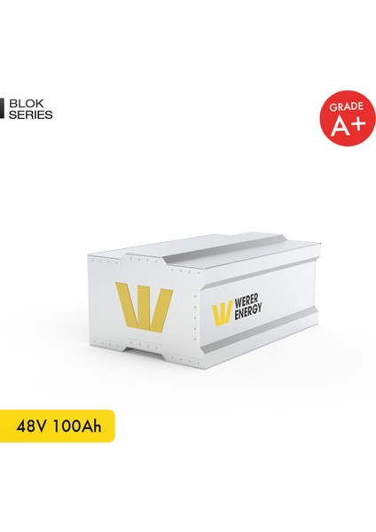 48V 100Ah LiFePO4 Block Series Bluetooth'lu Lityum Demir Fosfat Akü