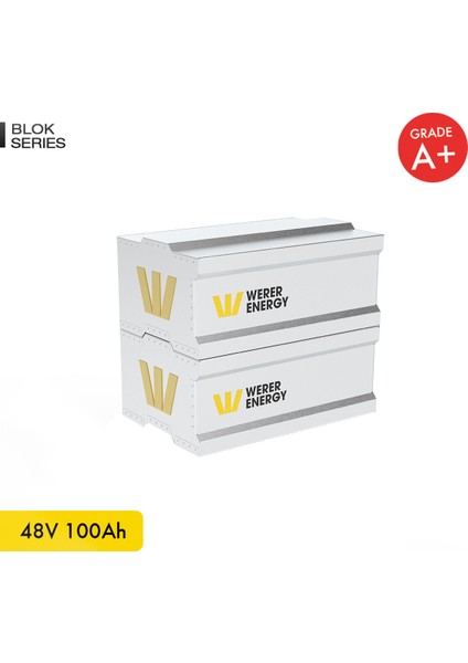 48V 100Ah LiFePO4 Block Series Bluetooth'lu Lityum Demir Fosfat Akü