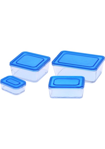 4x 1/12 Bento Öğle Ği Kutusu Minyatür Gıda Kapları Kapaklı Mavi (Yurt Dışından) fiyatları
