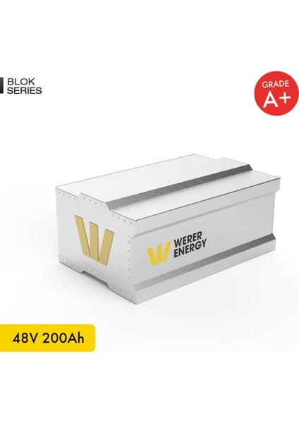 48V 200Ah LiFePO4 Block Series Bluetooth'lu Lityum Demir Fosfat Akü