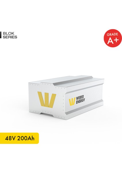 48V 200Ah LiFePO4 Block Series Bluetooth'lu Lityum Demir Fosfat Akü