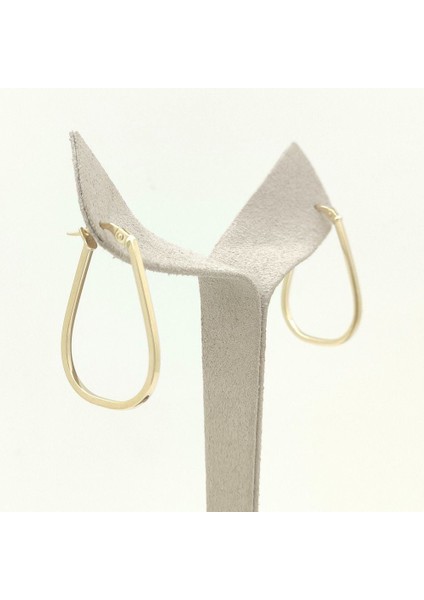 Oval Damla Halka Küpe – KP00826