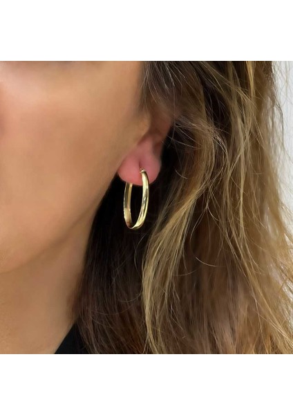 Oval Halka Küpe – KP00821