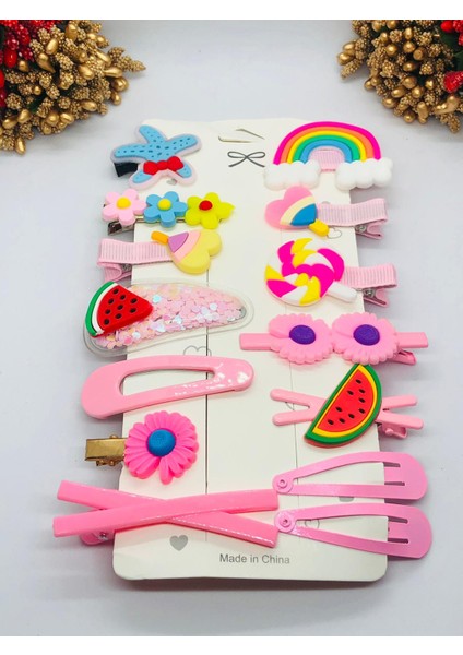 Temalı 14'lü Yumuşak Dolgulu Silikon Toka Seti fiyatları