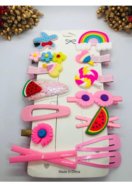 Temalı 14'lü Yumuşak Dolgulu Silikon Toka Seti modelleri