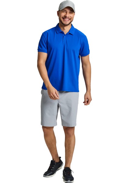 Tech Pique Polo Erkek Mavi Tişört indirimleri