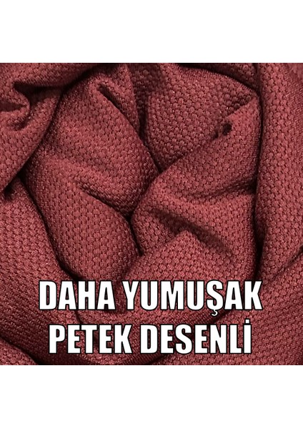 Petek Kumaş 2 Adet Üçlü Çekyat & Kanepe - 2 Adet Tekli Koltuk & Berjer Kılıfı Seti indirimleri