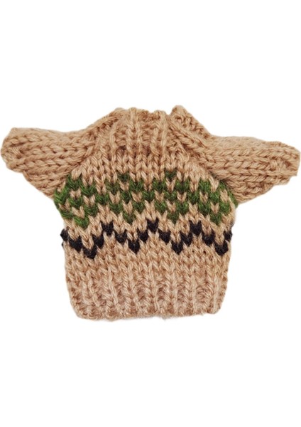 Bebek Örgü Giysiler Sevimli Minyatür Kazak 17CM Kolye Bebek Dekor Kahverengi (Yurt Dışından)