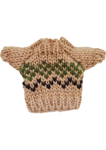 Bebek Örgü Giysiler Sevimli Minyatür Kazak 17CM Kolye Bebek Dekor Kahverengi (Yurt Dışından)