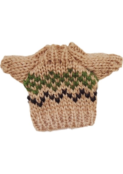 Bebek Örgü Giysiler Sevimli Minyatür Kazak 17CM Kolye Bebek Dekor Kahverengi (Yurt Dışından)