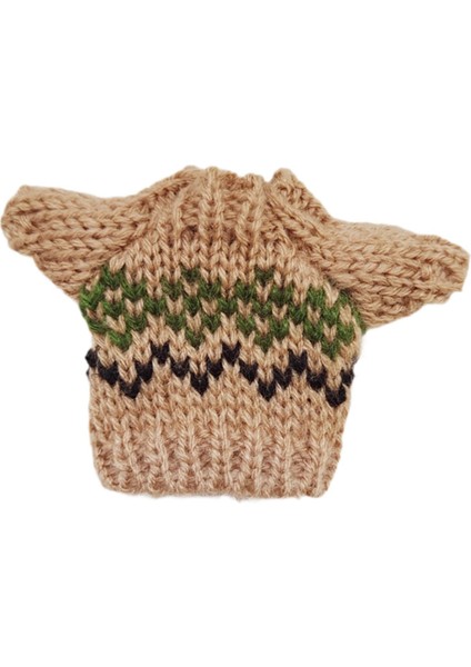 Bebek Örgü Giysiler Sevimli Minyatür Kazak 17CM Kolye Bebek Dekor Kahverengi (Yurt Dışından)
