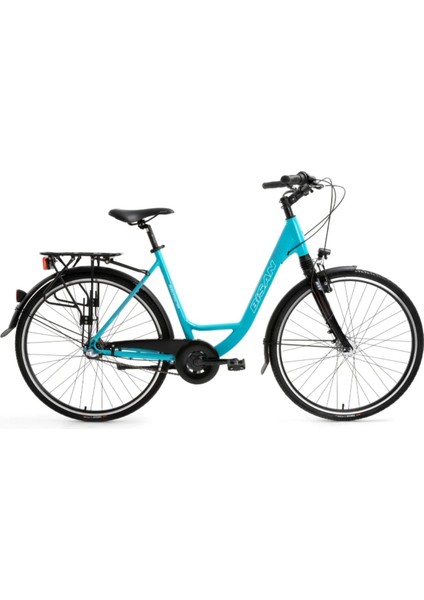 Ramona - 28 Jant 21'' 53CM (L) Kadro Şehir Bisikleti - Turkuaz Pembe