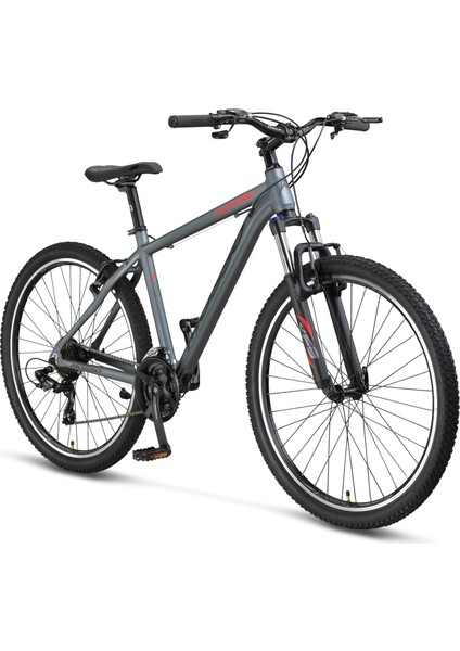Wildfire V - 27.5'' Jant 20'' (Xl) Kadro Dağ Bisikleti - Koyu Gri Kırmızı
