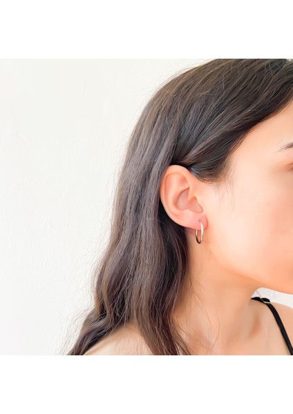 316 L Çelik Düz Halka Çift Küpe UNK-491 fiyatları