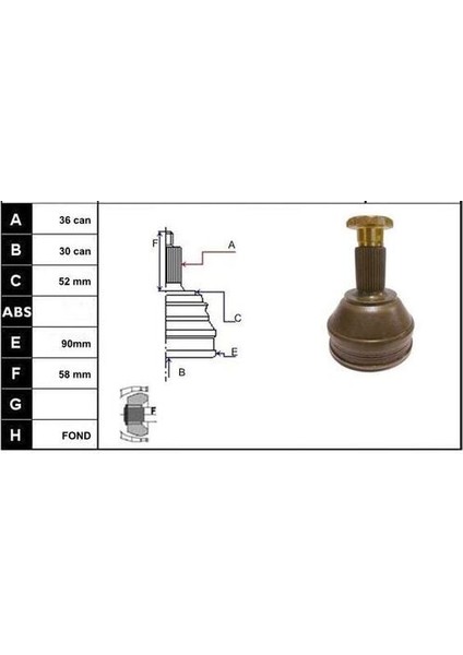 KRL1414ECF Aks Kafası Polo V-Vı 1.4-1.6-1.9 Tdı 03- 6Q0498099E