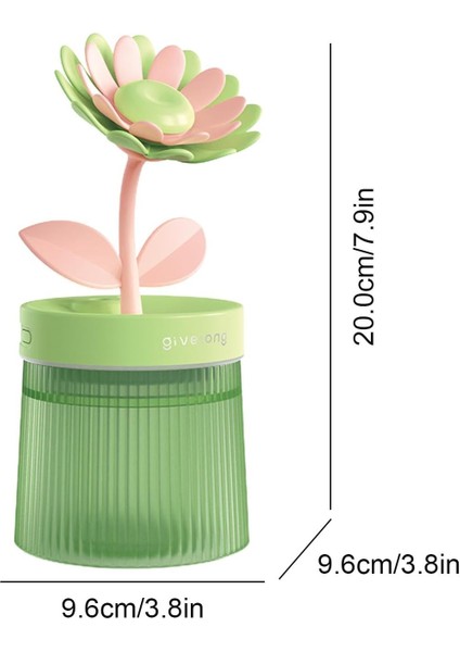 Çiçek Modelli Işıklı Hava Nemlendirici Buhar Makinesi Aroma Difüzörü fırsatları