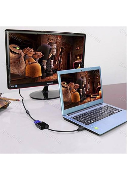PL-7237 HDMI To VGA Çevirici Kablo