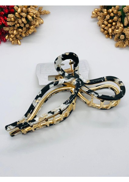 Kemik Toka Sonsuzluk Fiyonk Modeli Leopar Desenli Mandal Toka