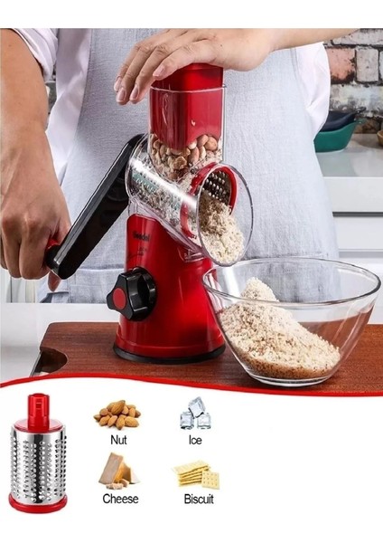 3 Çelik Başlıklı Jumbo Boy Kollu Değirmen Meyve Sebze Rendesi Manuel Vantuzlu Tezgah Rendesi modelleri