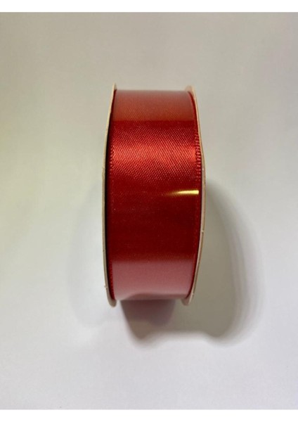 Kırmızı Saten Kurdele, Yılbaşı Süslemesi Için Paketlik Kurdele 2,5 cm 5 mt 135 050 fiyatları
