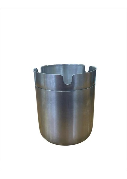 Yuvarlak Model Paslanmaz Çelik Kokusuz Küllük 8cm