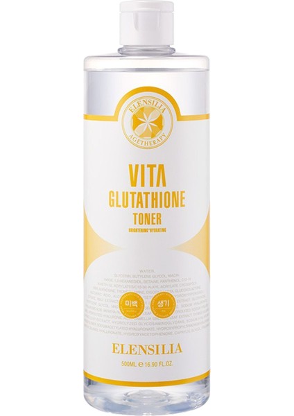 Glutatyon Içeren Aydınlatıcı ve Nemlendirici Tonik Elensilia Glutathione Toner 500ML Büyük Boy