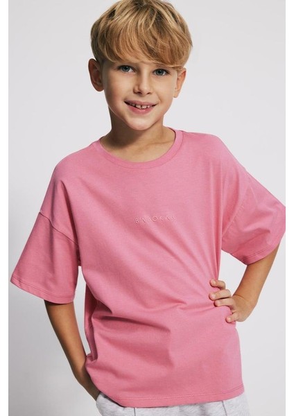 (Kids) Oversize Fit Unisex Organik Pamuk T- shirt