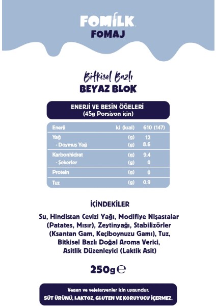 Beyaz Blok 250G x 18