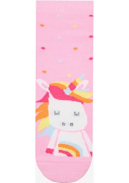 Kız Çocuk Pinky Unicorn 4lü Soket Çorap