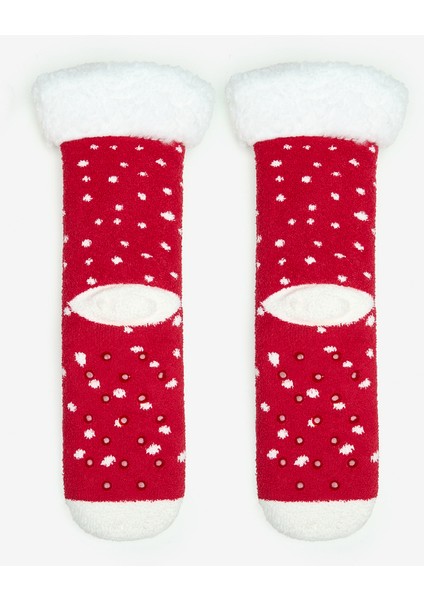 Unisex Snowman Kırmızı Soket Çorap fiyatları