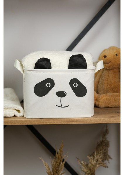 Panda Desenli Dikdörtgen Sepet Organizer 25 x 15 x 18 fırsatları