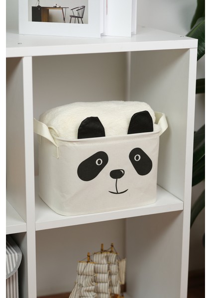 Panda Desenli Dikdörtgen Sepet Organizer 25 x 15 x 18 indirimleri