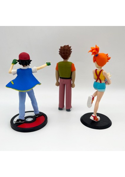 #0000 Ash Misty Brock Eğitmen Figür Seti fiyatları
