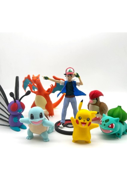 #0000 Ash Misty Brock Eğitmen Figür Seti indirimleri
