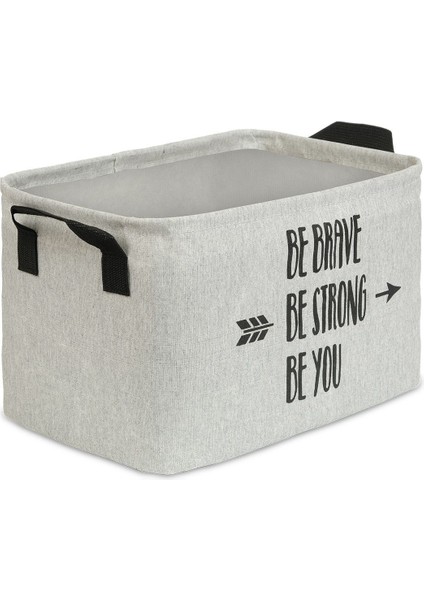 Be You Gri Dolap Içi Çamaşır Çocuk Odası Oyuncak Düzenleyici Katlanır, Saklama Sepeti 18 x 22 x 30 modelleri