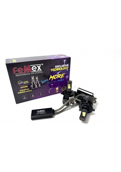 Femex Super More Csp Superior Etı Chipset H4 LED Xenon LED Headlight