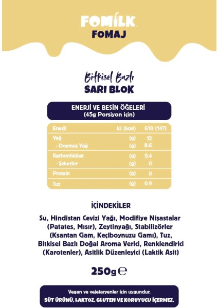 Sarı Blok 250G x 18