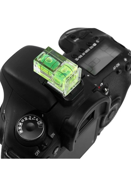 10 Paket Sıcak Ayakkabı Seviyesi, Dslr Film Kamera Canon Için 2 Eksen Su Terazisi (Yurt Dışından)