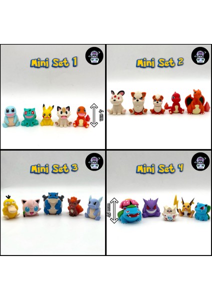 Mini Pokemon Koleksiyonu 1 (50 Parça)